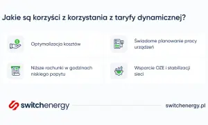 Korzyści z taryfy dynamicznej: optymalizacja kosztów, niższe rachunki, świadome planowanie urządzeń i wsparcie OZE.